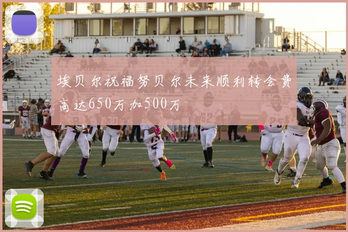 埃贝尔祝福努贝尔未来顺利转会费高达650万加500万